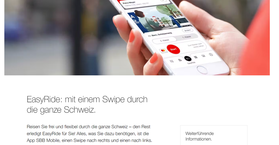 Easyride von SBB