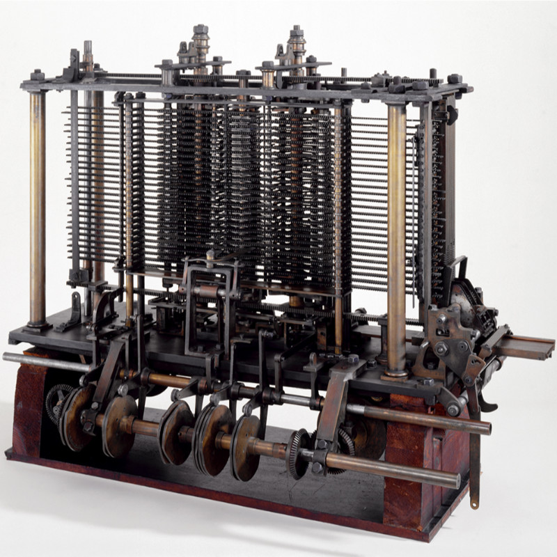 Nachgebautes Teilstück des Analytical Engine