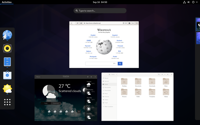 GNOME-Desktopumgebung