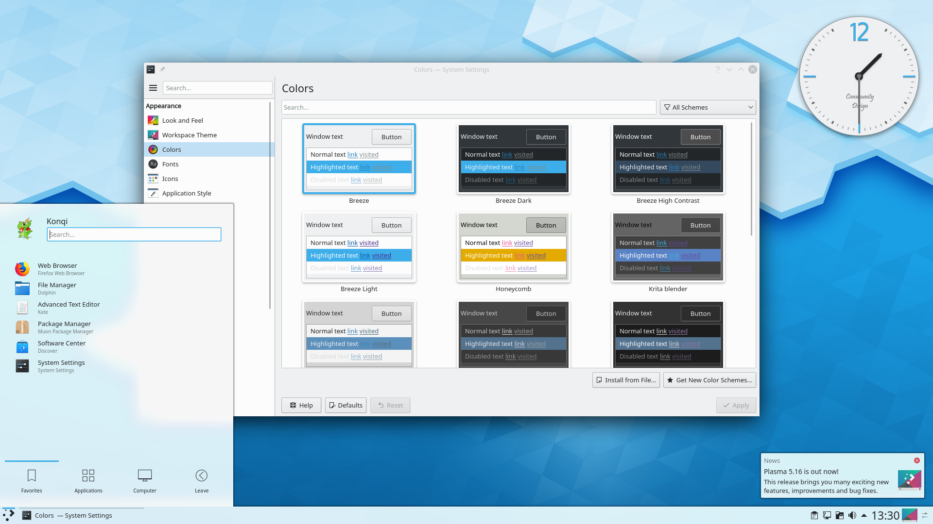 KDE-Desktopumgebung