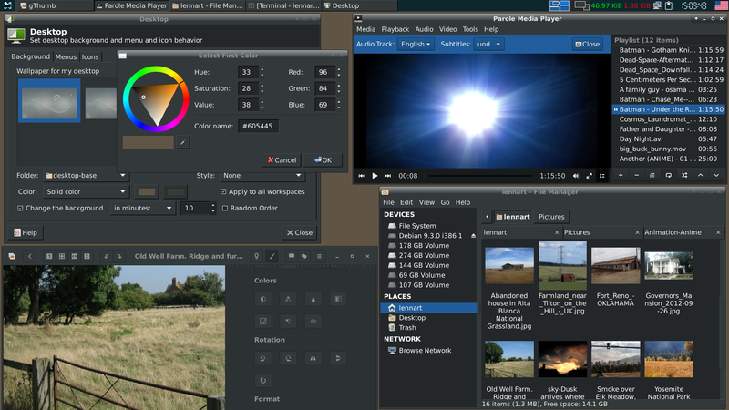 XFCE-Desktopumgebung